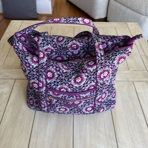 Vera Bradley Purple Medallion Tote Bag
